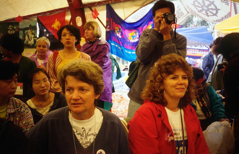 0160-one of the Continental Tents.jpg - One of the Continental tents.   NGO Forum.  Huairou China.
